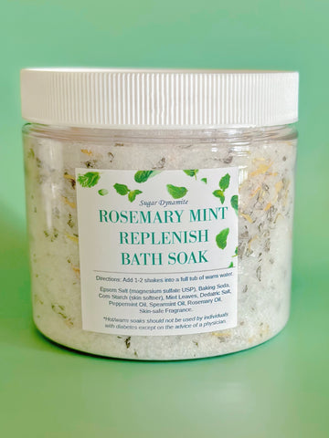 Rosemary Mint Salt Soak 18 oz.